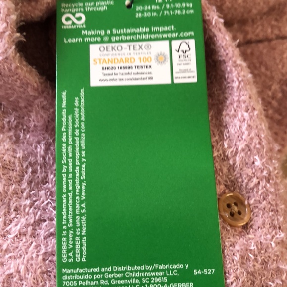Sleeper /Romper SIZE ***12 M Pink NWT - Picture 10 of 10